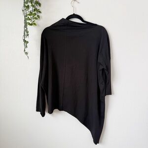 MATTHILDUR Luna Asymmetrical Long Sleeve Top Sz S
